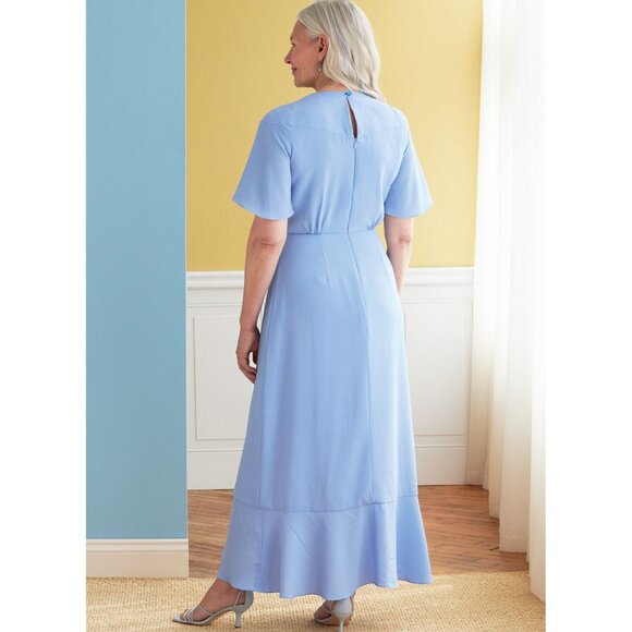 Butterick Lisette B6823 R11069 Misses Dresses Pattern 16-24 Ruffled Hem - Picture 6 of 6